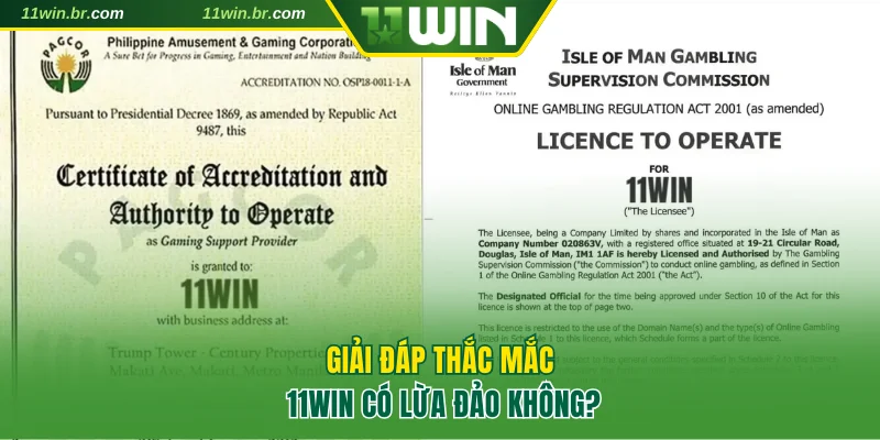 Giải đáp thắc mắc 11WIN có lừa đảo không?