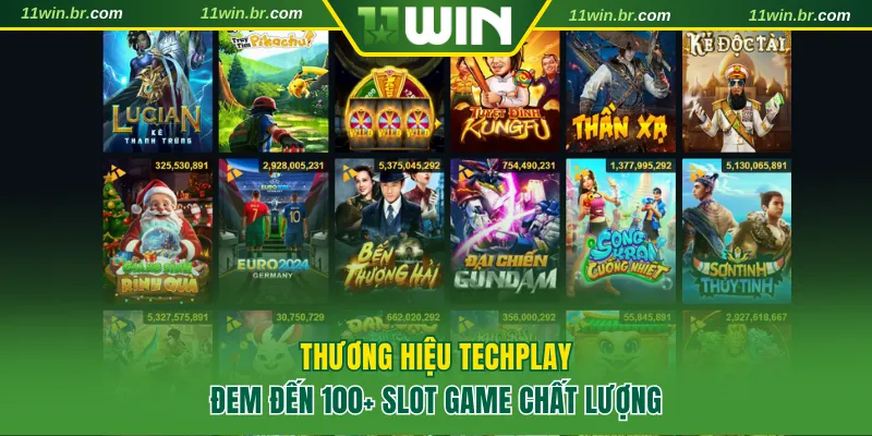 nổ hũ 11win 2 Thương hiệu Techplay xanh chín tại nổ hũ 11WIN